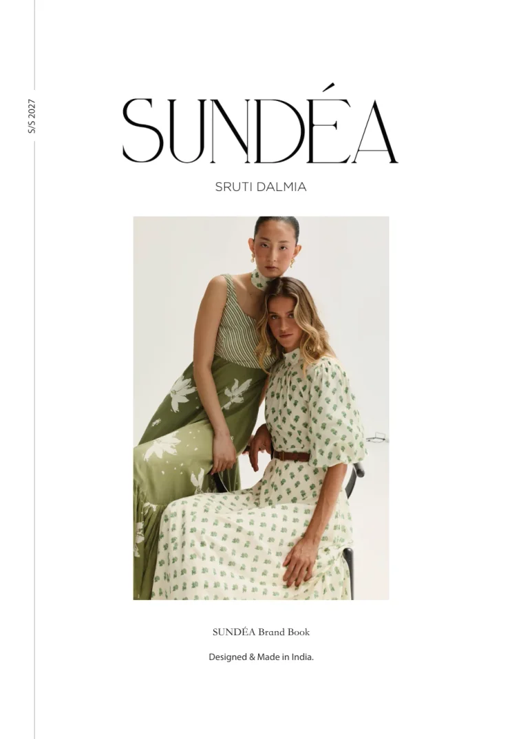 SUNDÉA Brand Book cover, Spring Summer 2027