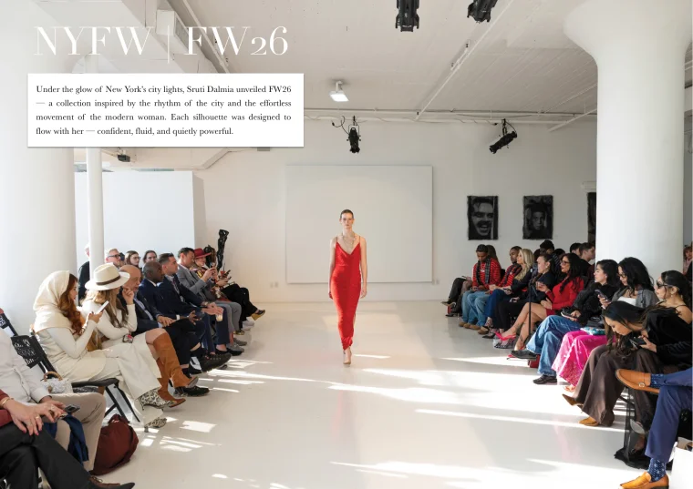 Pitch deck page: New York Fashion Week FW26 runway