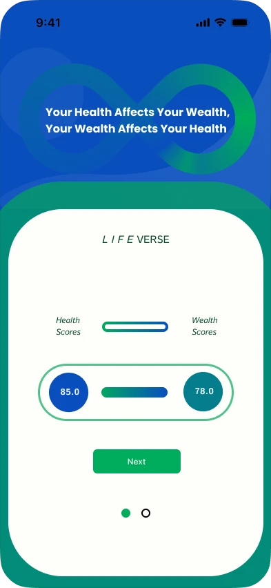 Your health affects your wealth, your wealth affects your health screen