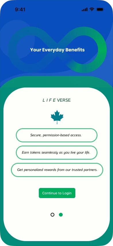 Your everyday benefits onboarding screen