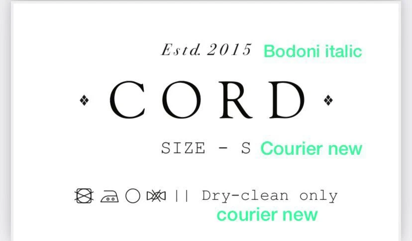 Size label and collateral design 5