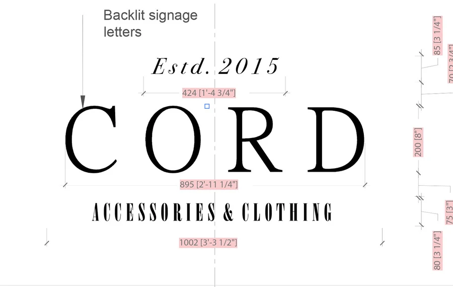 Size label and collateral design 9