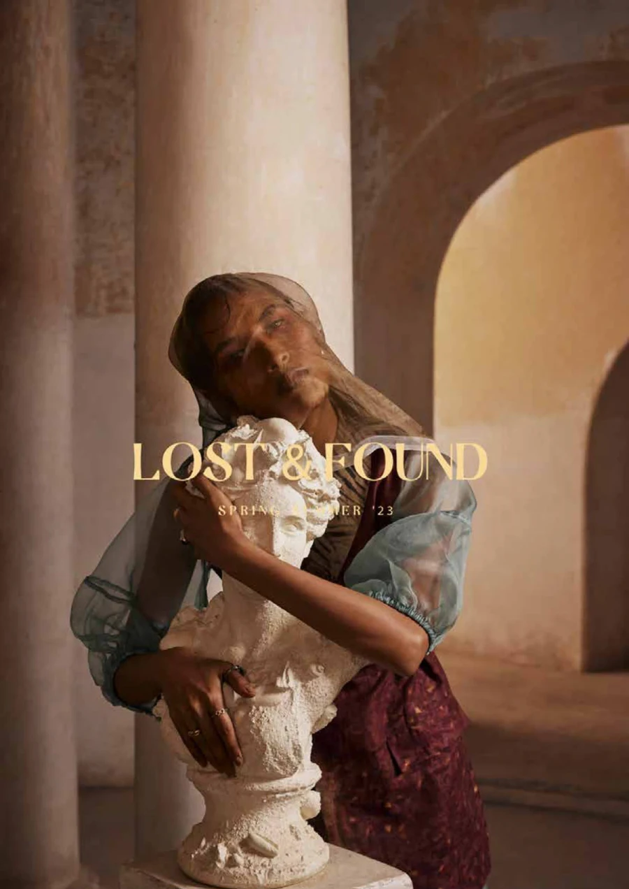 Lost & Found SS '23 lookbook spread 1